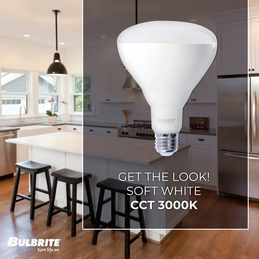 BR40 LED Dimmable Reflector Bulb - 15W, 3000K - Image 4