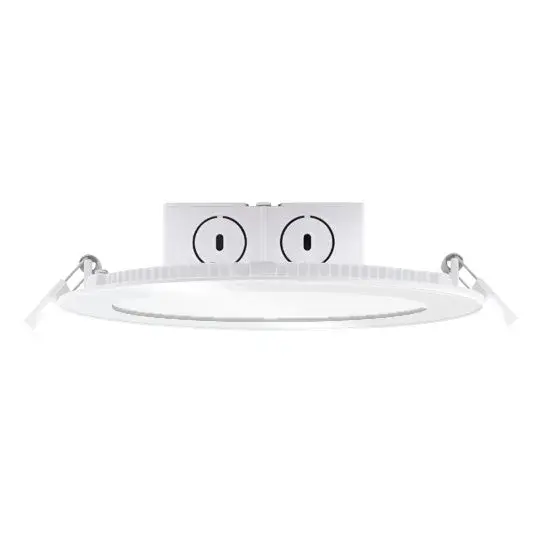 This 6-inch LED recessed downlight offers hassle-free installation without requiring a separate can, making it ideal for both new construction and remodel projects. Features energy-efficient edge lighting technology for diffuse, glare-free illumination.