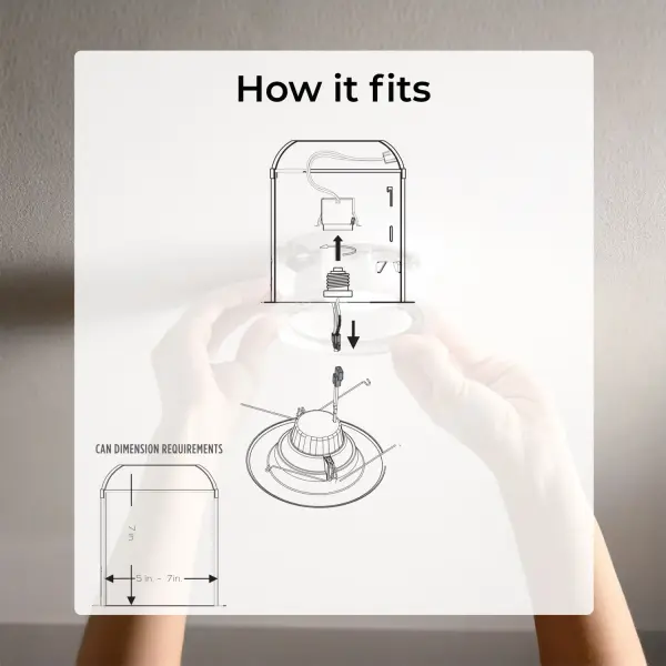 LED Recessed Downlight 5/6" Retrofit - Image 6
