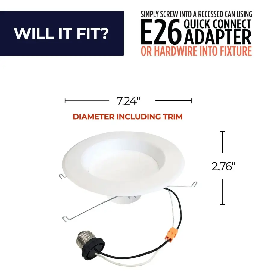 LED Recessed Downlight 5/6" Retrofit - Image 7