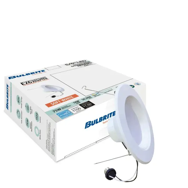 This versatile LED downlight retrofit kit transforms existing recessed cans into efficient, dimmable lighting. With 50,000-hour lifespan, Title 24 JA8 compliance, and Energy Star rating, it's ideal for residential upgrades. - alternate view