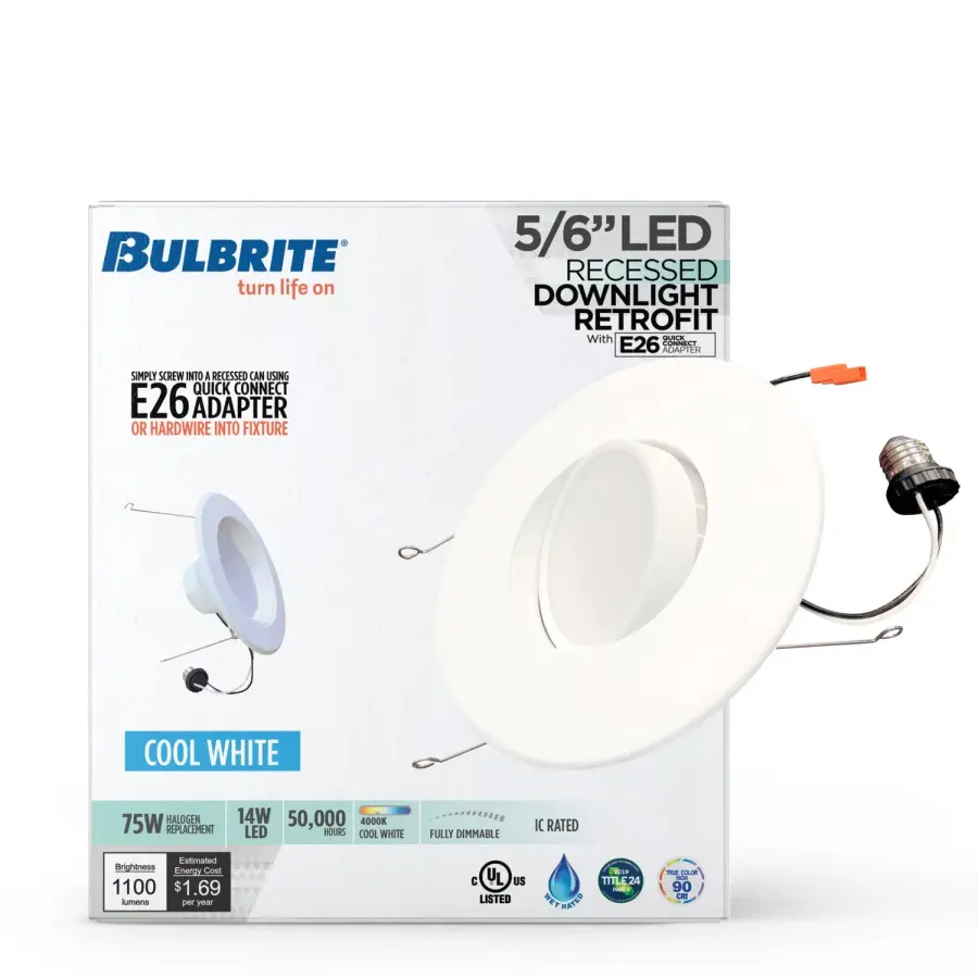 5/6" LED Recessed Downlight Retrofit Kit - Image 2