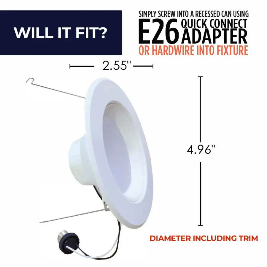 4" LED Adjustable Gimbal Recessed Downlight - Image 7