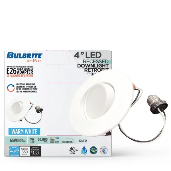 4" LED Adjustable Gimbal Recessed Downlight - Image 3