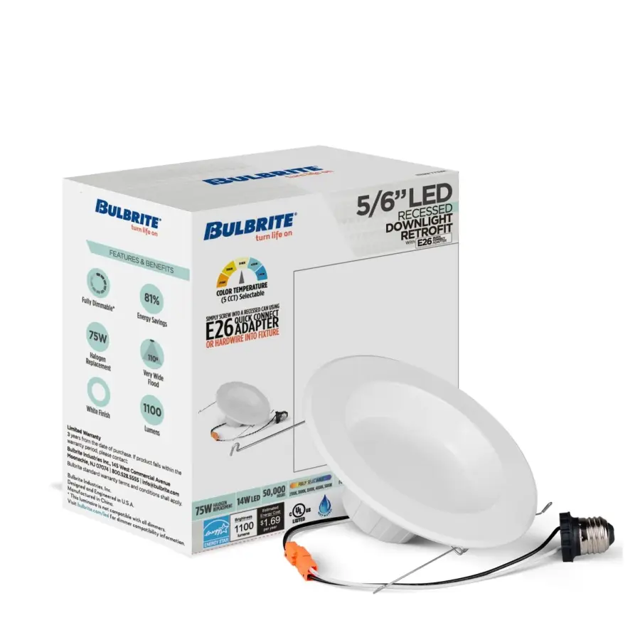 5/6" LED Recessed Downlight with 5CCT Selectable - Image 2