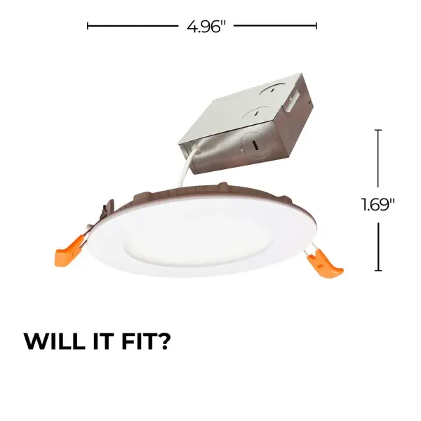 4" High Lumen LED Recessed Downlight with Remote Junction Box - Image 7