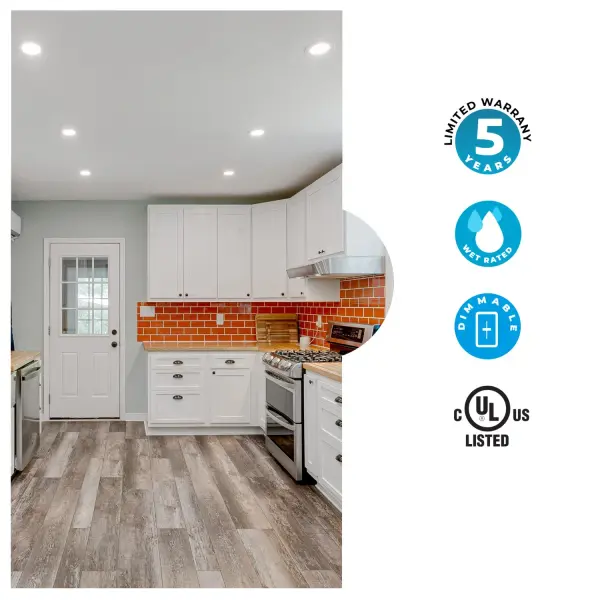 4" High Lumen LED Recessed Downlight with Remote Junction Box - Image 5