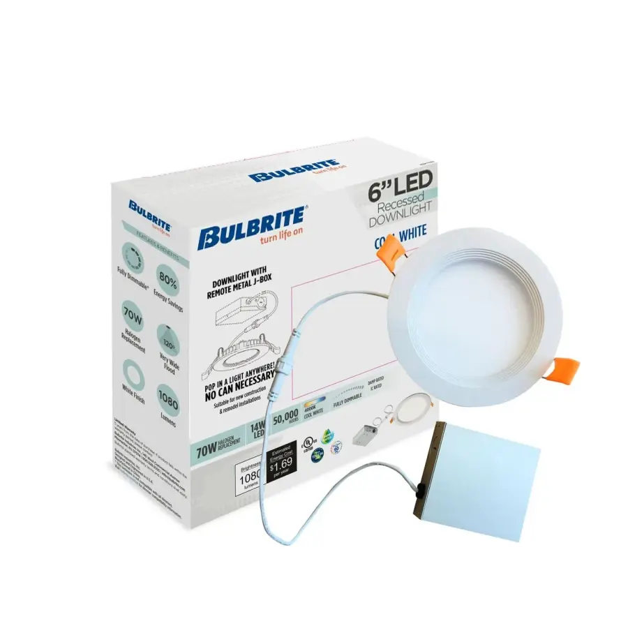 6" LED Recessed Downlight with Remote Junction Box - Image 2