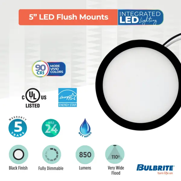 5" LED Flush Mount Ceiling Light - Image 7