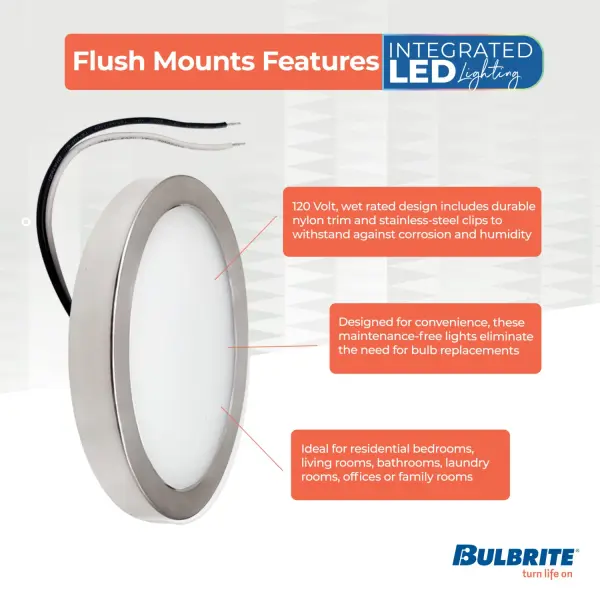 5" LED Flush Mount Ceiling Light - Image 3