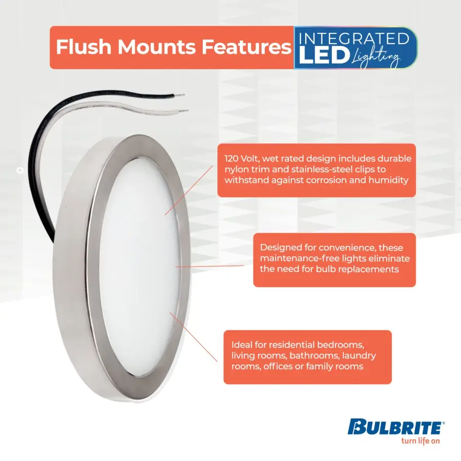 5" LED Flush Mount Ceiling Light - Image 3