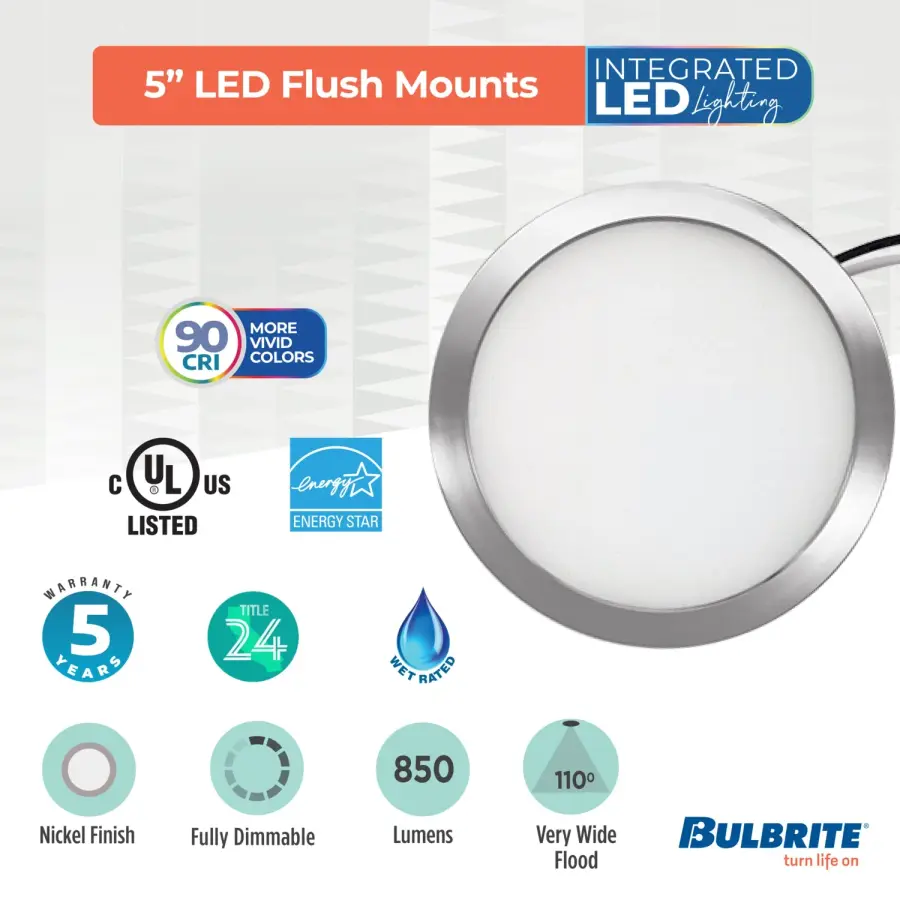 5" LED Flush Mount Ceiling Light - Image 7