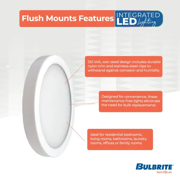 5" LED Flush Mount Ceiling Light with 5 Color Temperatures - Image 3