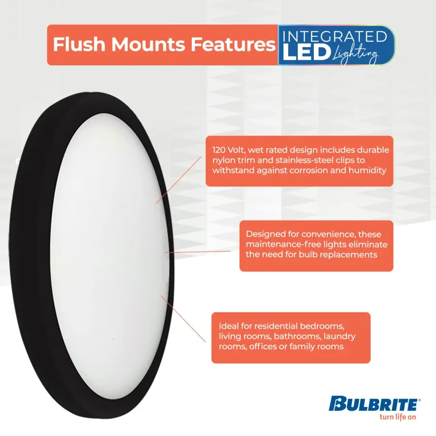 7" LED Flush Mount Ceiling Light - Image 3