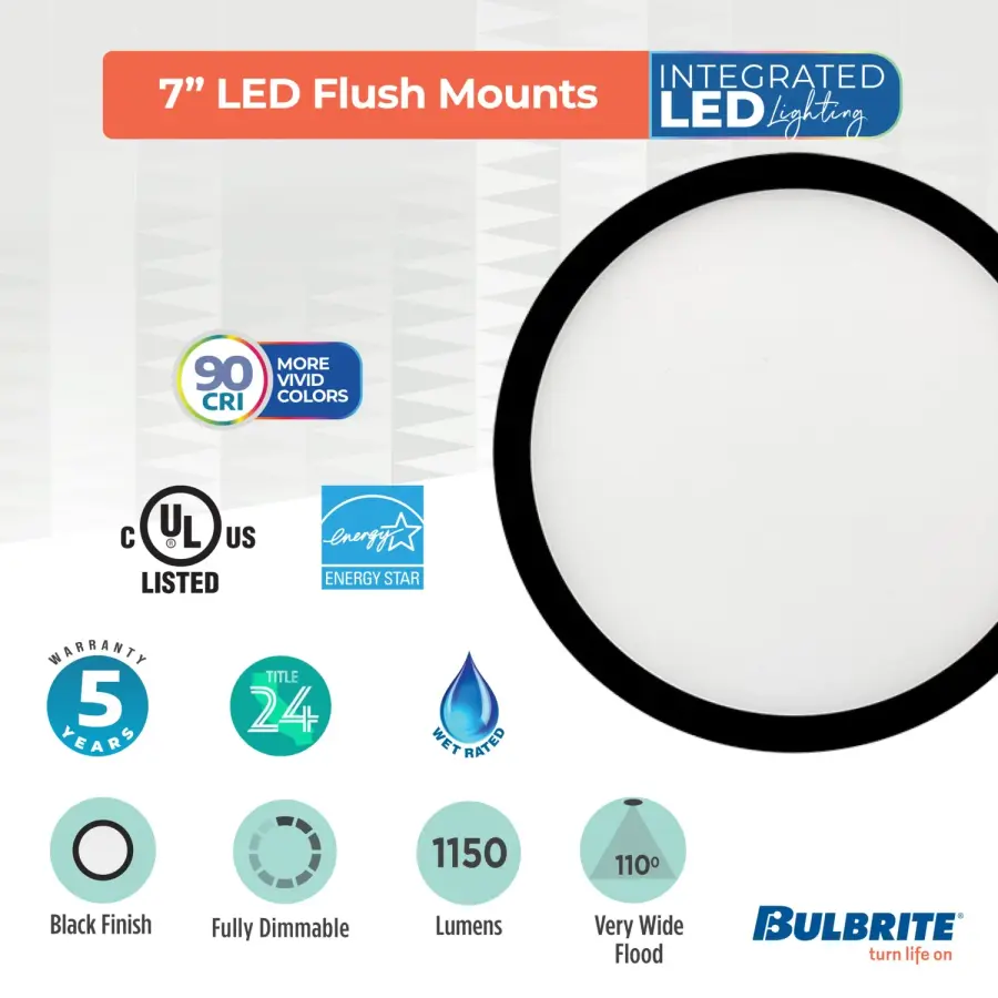 7" LED Flush Mount Ceiling Light - Image 7