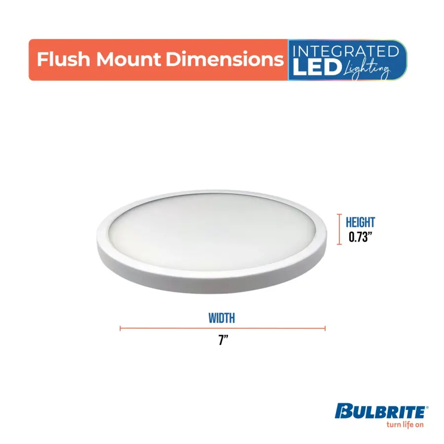 7" LED Flush Mount Ceiling Light with 5 Color Temperatures - Image 4