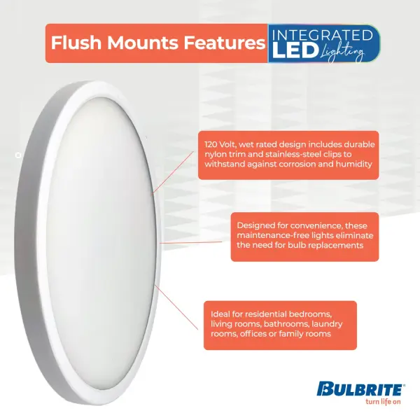 9" LED Flush Mount Ceiling Light - Image 3
