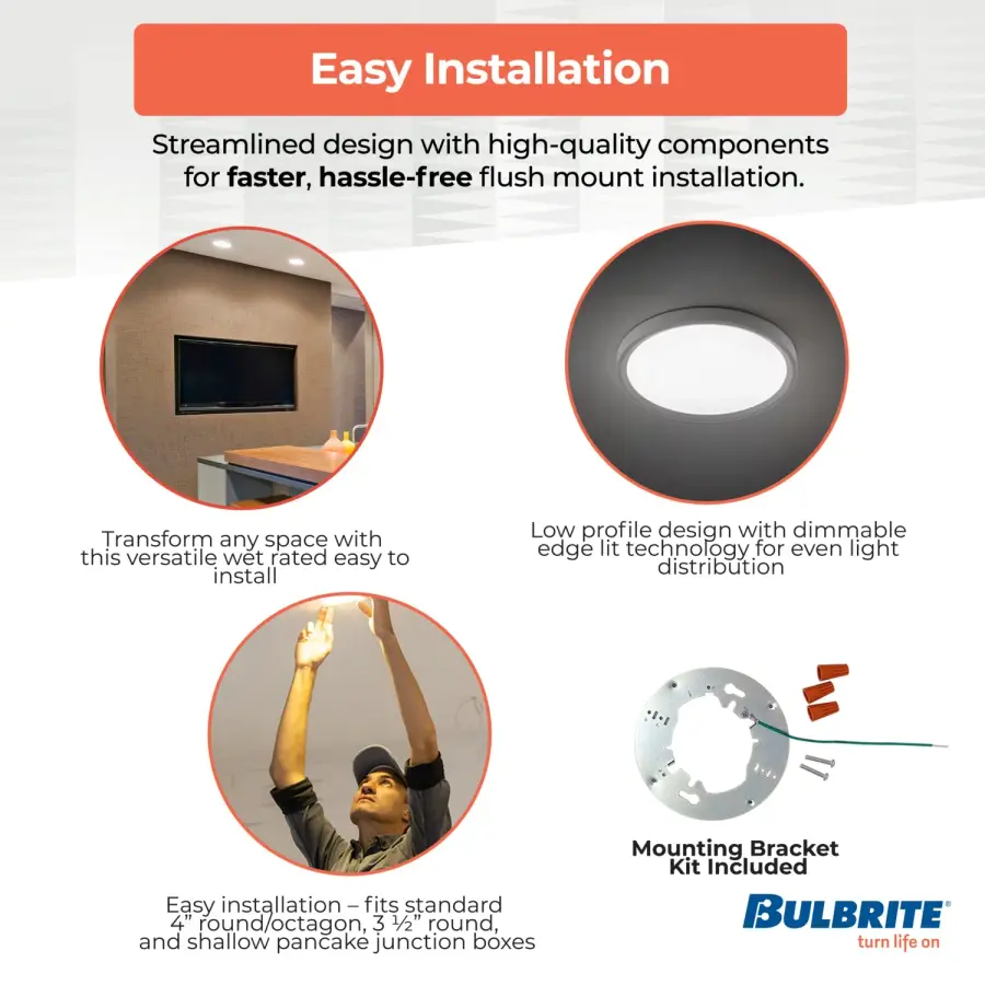 9" LED Flush Mount Ceiling Light - Image 6