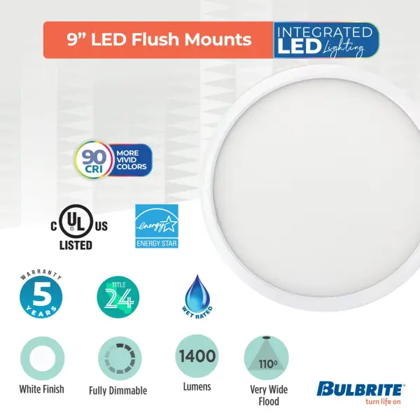 9" LED Flush Mount Ceiling Light - Image 7