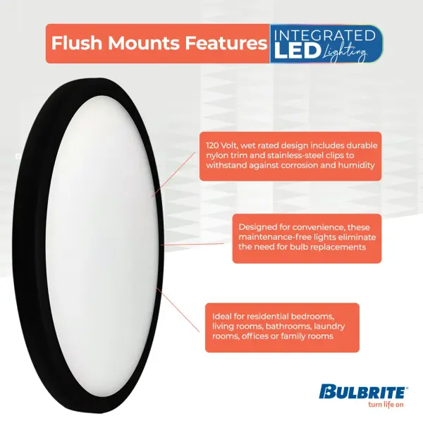 9" LED Flush Mount Ceiling Light - Image 3