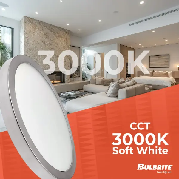 9" LED Flush Mount Ceiling Light - Nickel - Image 5