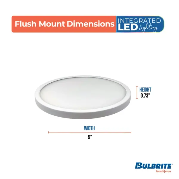 9" LED Flush Mount Ceiling Light with 5 Color Temperatures - Image 4