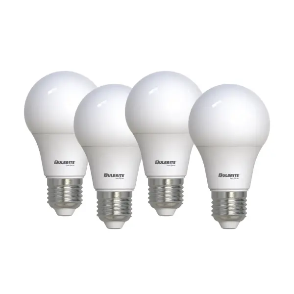 This A19 LED bulb delivers 750 lumens of warm white light while using just 8.5W of power, replacing traditional 60W incandescent bulbs. The frosted finish provides soft, even lighting without harsh glare, perfect for everyday use.