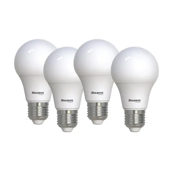 This 9W LED A19 bulb delivers 800 lumens of crisp 5000K daylight while using 85% less energy than traditional 60W incandescent bulbs. The frosted finish provides even, glare-free light perfect for task-oriented spaces.