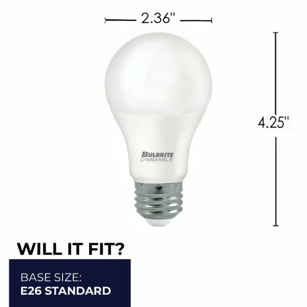 9W LED A19 Dimmable Bulb - 60W Equivalent - Image 7
