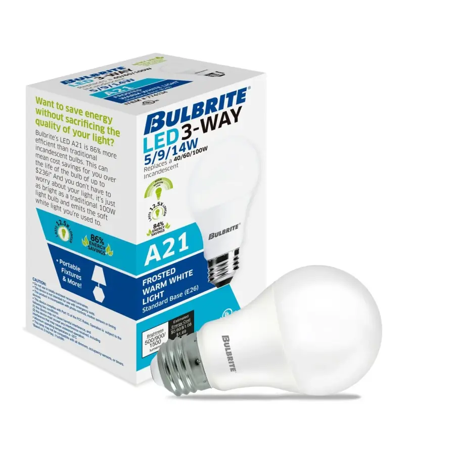 LED A19 3-Way Bulb - 100W Equivalent - Image 2