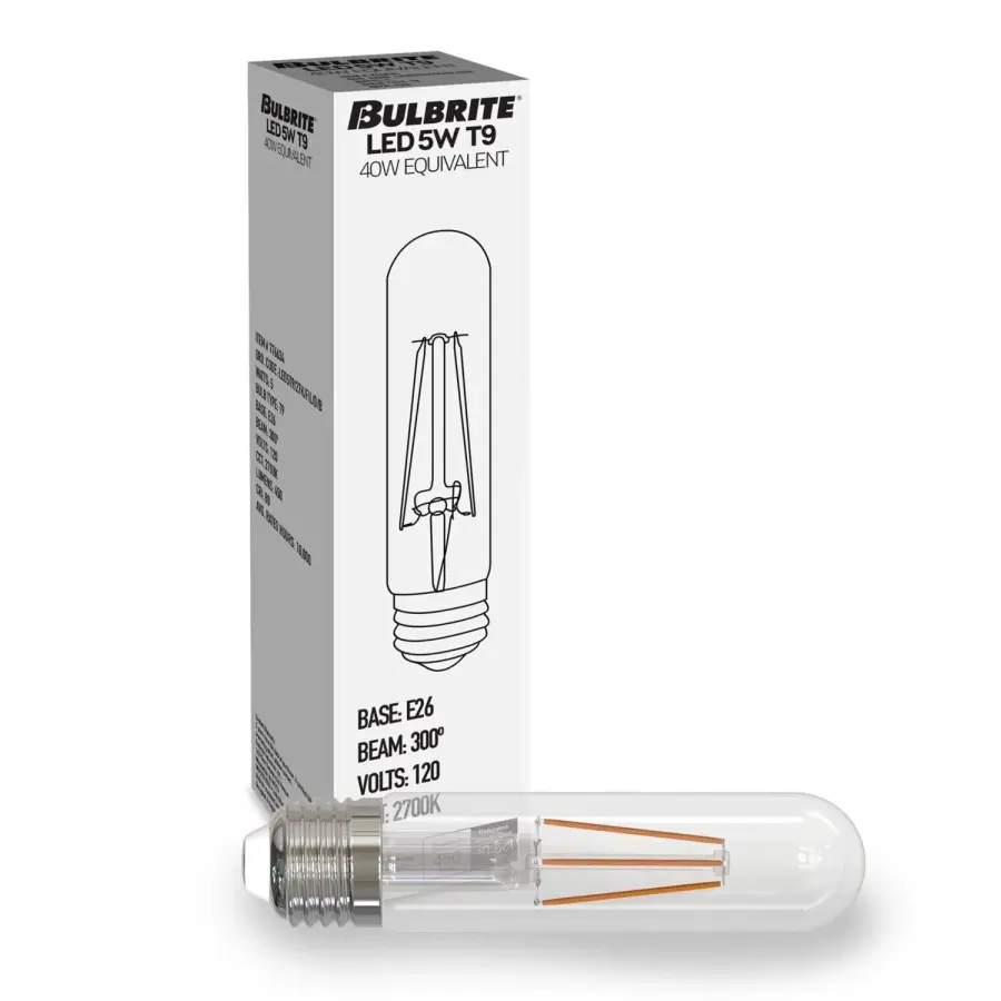 T9 Tubular LED Filament Bulb - 5 Inch - Image 2