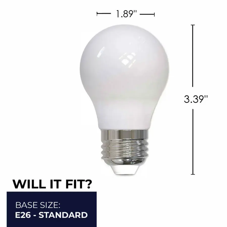 A15 LED Filament Bulb - Milky Finish - Image 7