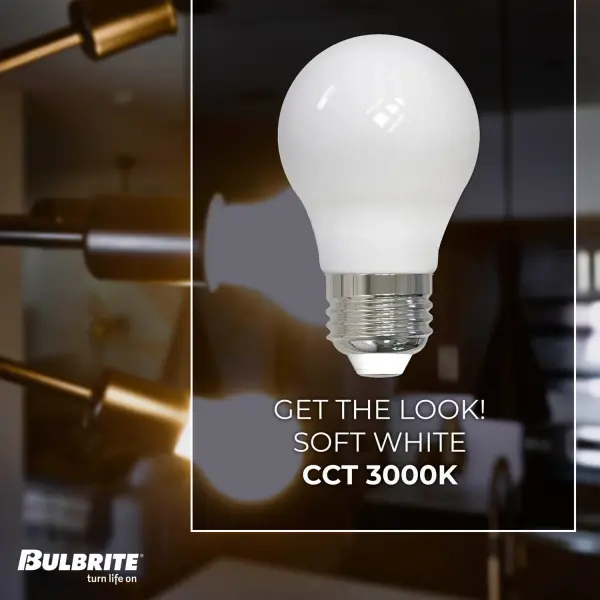 A15 LED Filament Bulb - Milky Finish - Image 4