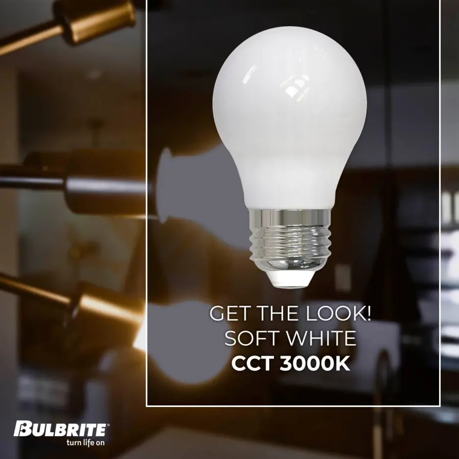 A15 LED Filament Bulb - Milky Finish - Image 4