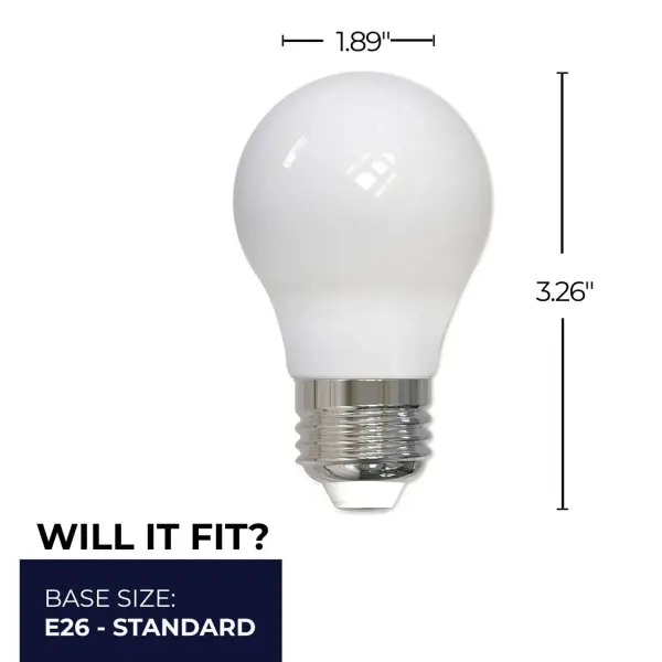 A15 LED Filament Bulb - Milky Finish - Image 7