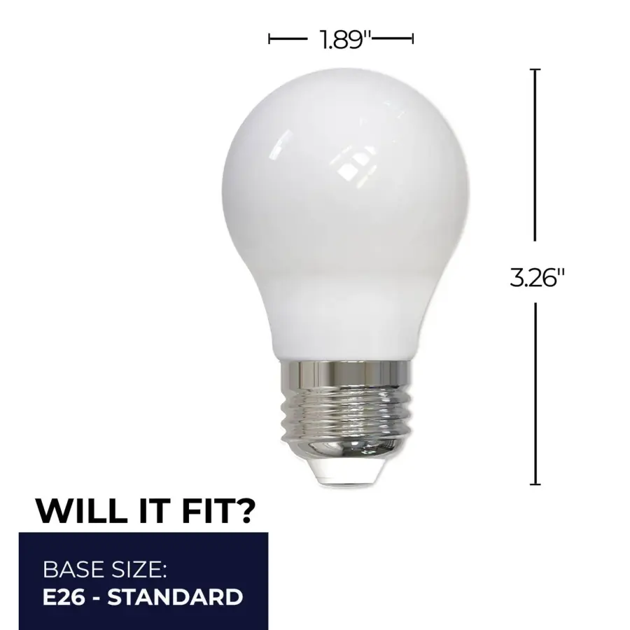 A15 LED Filament Bulb - Milky Finish - Image 7