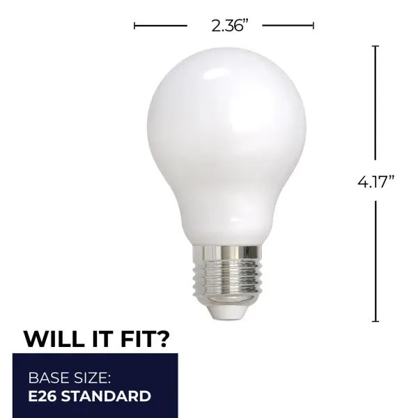 Filaments A19 LED Bulb - Soft White 3000K - Image 7