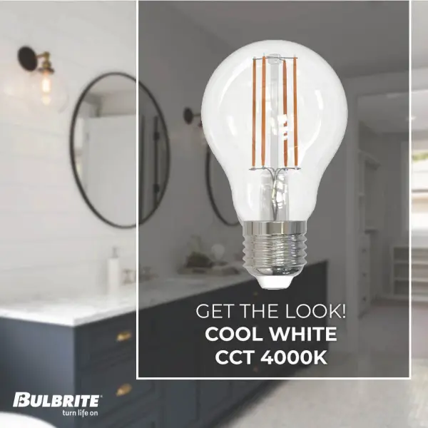 Filaments A19 LED Bulb - Cool White 4000K - Image 4