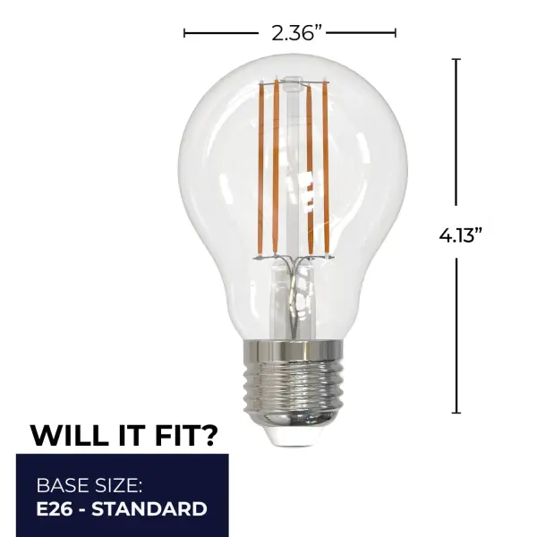 Filaments A19 LED Bulb - Cool White 4000K - Image 7