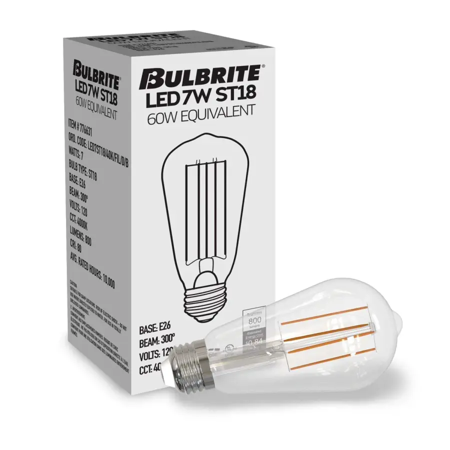 Filaments ST18 LED Bulb - Cool White 4000K - Image 2