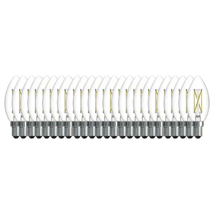 Filaments LED B11 Candelabra Bulb - 25 Pack - Image 1