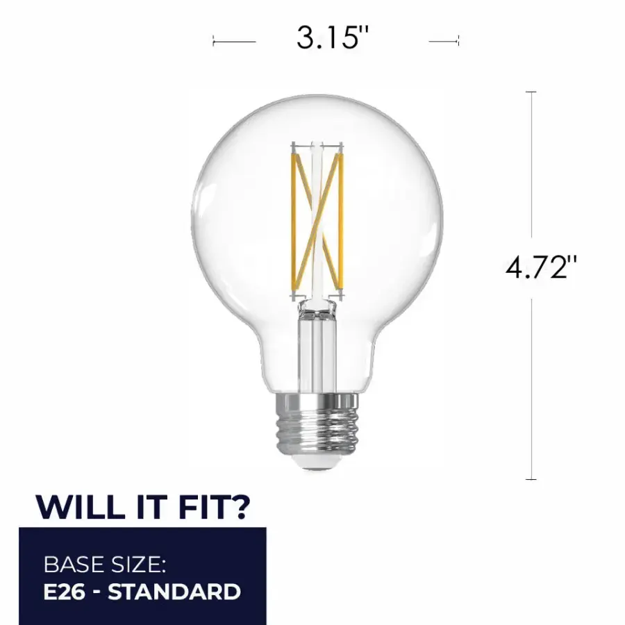 Filaments G25 LED Globe Bulb 4-Pack - Image 7