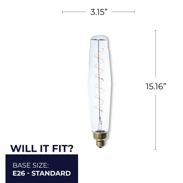 Filaments Spiral LED Tubular Bulb - Image 5