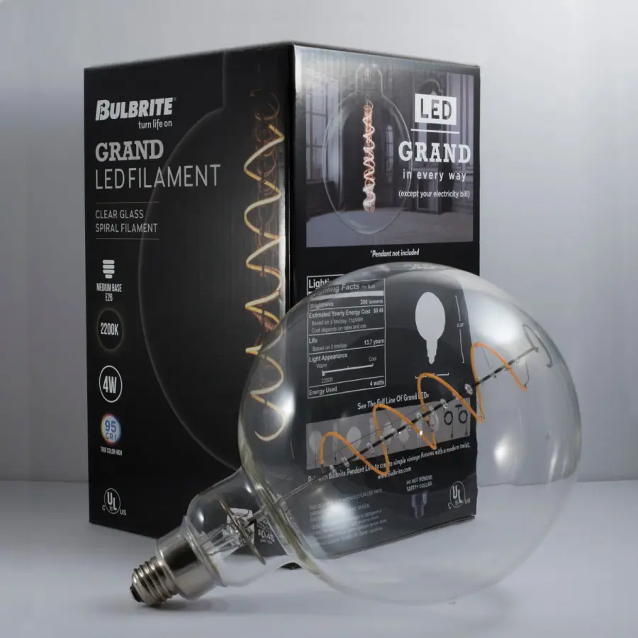Grand LED Globe Filament Bulb - Image 2