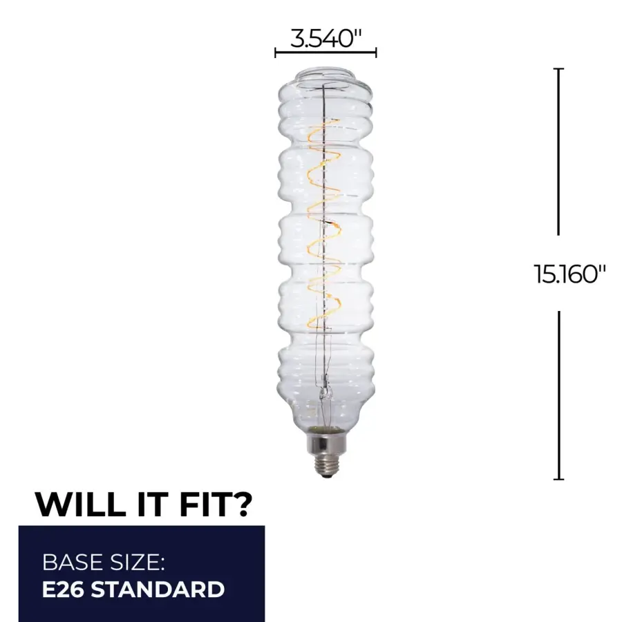 Filaments Diamond Spiral LED Bulb - Image 5