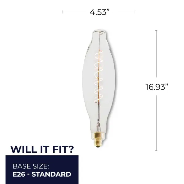 Filaments Olive Spiral LED Bulb - Image 5