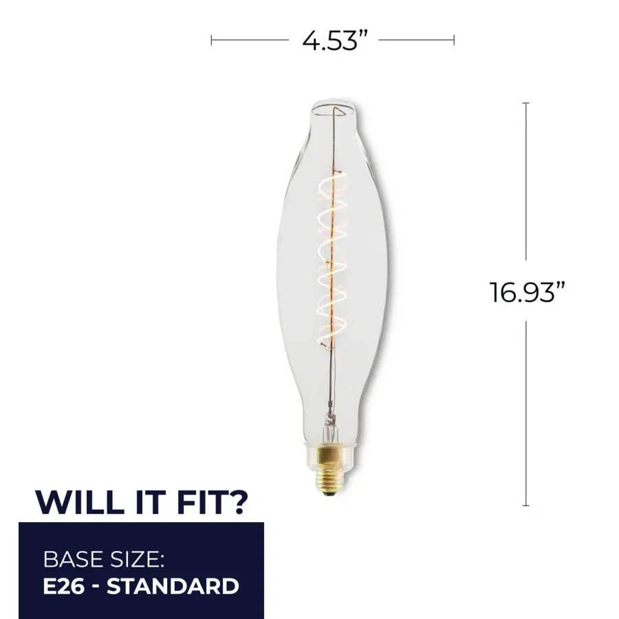 Filaments Olive Spiral LED Bulb - Image 5