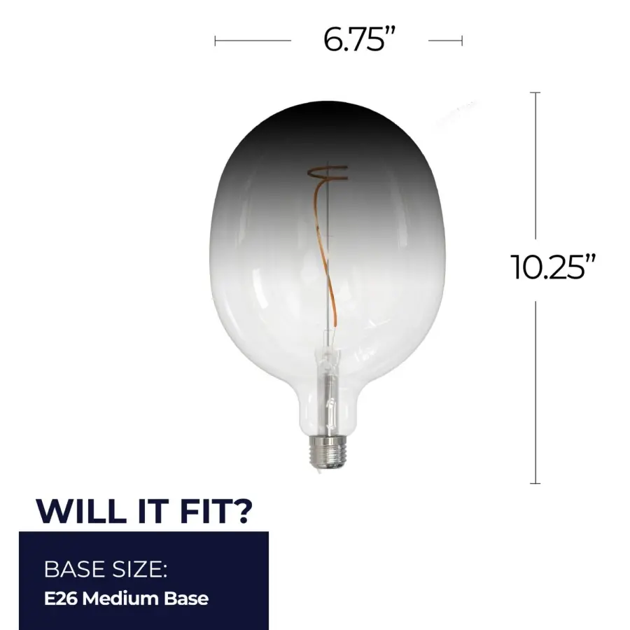Gradient Grand Filament Bulb - Clear to Smoke - Image 5