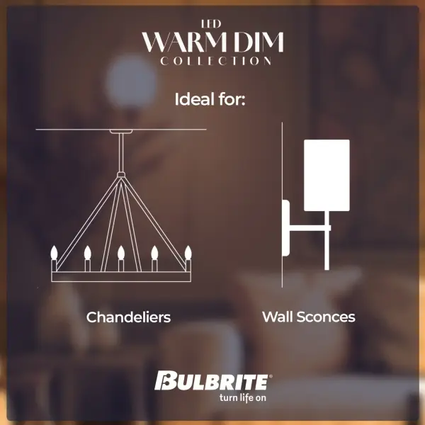Warm Dim LED Candelabra Bulb - Image 3