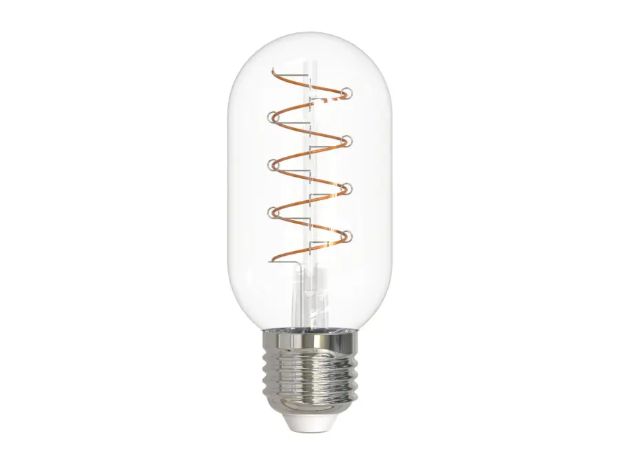 T14 LED Curved Filament Spiral Bulb - Image 1